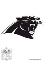 Carolina Panthers Logo NFL Coloring Pages