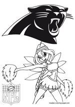 Carolina Panthers NFL Coloring Pages