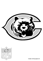 Chicago Bears Logo NFL Coloring Pages