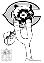 Chicago Bears NFL Coloring Pages