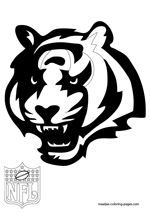 Cincinnati Bengals Logo NFL Coloring Pages