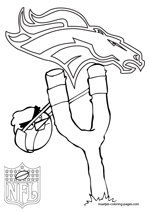 Denver Broncos NFL Coloring Pages