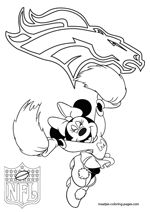 broncos football player coloring pages