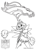 Denver Broncos NFL Coloring Pages