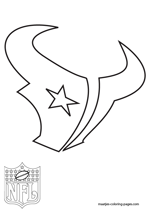 Houston Texans Logo NFL Coloring Pages