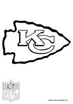 Kansas City Chiefs Logo NFL Coloring Pages