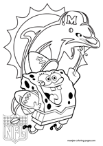 Miami Dolphins NFL Coloring Pages