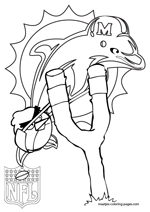 Miami Dolphins NFL Coloring Pages