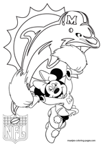 Miami Dolphins NFL Coloring Pages
