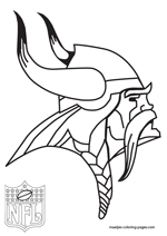 Minnesota Vikings Logo NFL Coloring Pages
