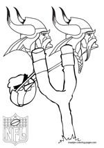 Minnesota Vikings NFL Coloring Pages