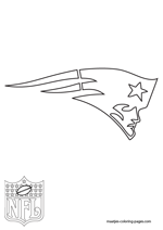 New England Patriots Logo NFL Coloring Pages