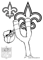 New Orleans Saints NFL Coloring Pages