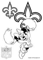 New Orleans Saints NFL Coloring Pages