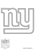 New York Giants Logo NFL Coloring Pages