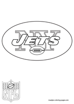 New York Jets Logo NFL Coloring Pages