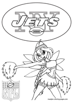 New York Jets NFL Coloring Pages