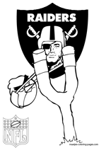 Oakland Raiders NFL Coloring Pages