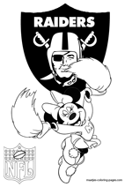 Oakland Raiders NFL Coloring Pages