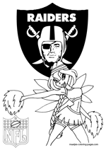 Oakland Raiders NFL Coloring Pages