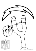 San Diego Chargers NFL Coloring Pages