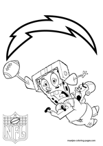 San Diego Chargers NFL Coloring Pages