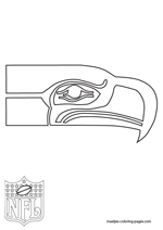 Seattle Seahawks Logo NFL Coloring Pages