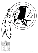 Washington Redskins Logo NFL Coloring Pages