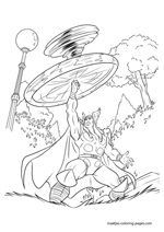 Thor coloring page